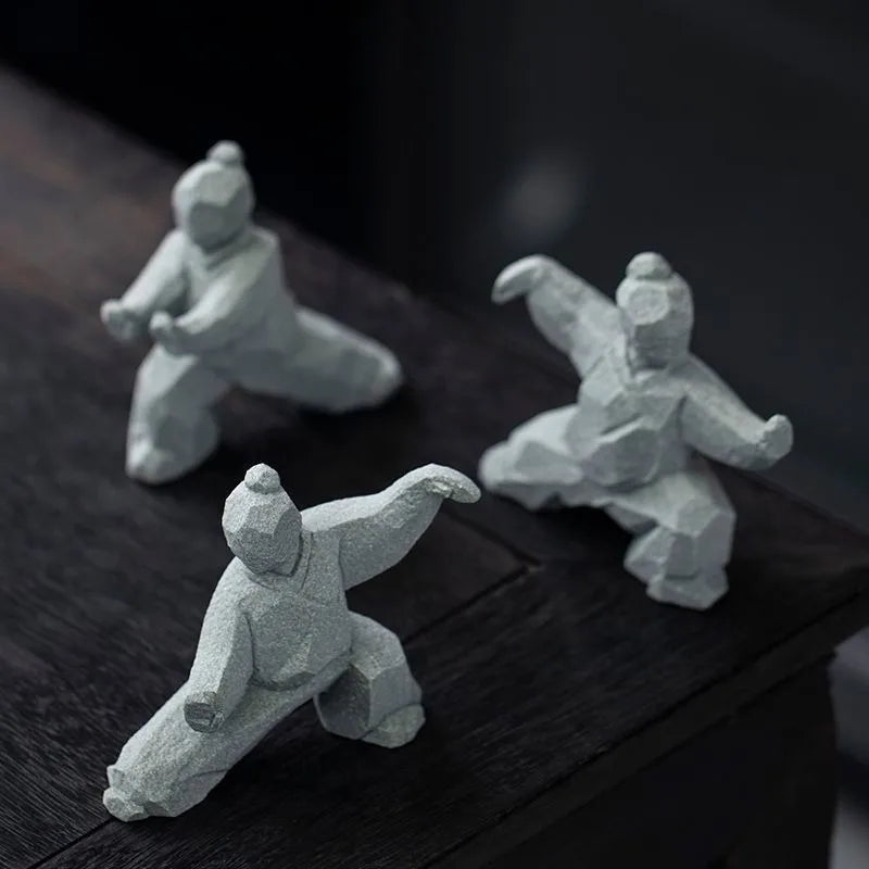 Tai Chi Master Cement Figurine