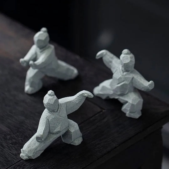 Tai Chi Master Cement Figurine