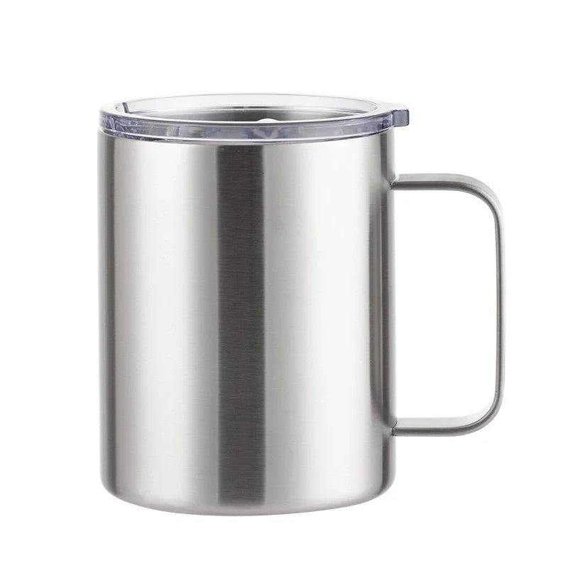 350ml 12oz stainless steel mug coffee mug cup with handle