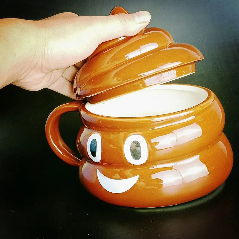 Japanese Style Shape Instant Noodle Bowl, Ceramic Personality Spoof Friends Classmate Gifts, Creative Mugs, 450ML Water Cup, 1Pc