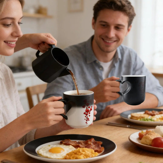 Color Change Mug Heart Shape Handle