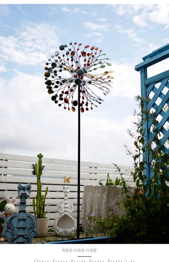 Enchanting Courtyard Windmills