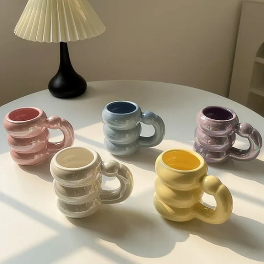 Ceramic Chubby Mug Creative Nordic Coffee Cup