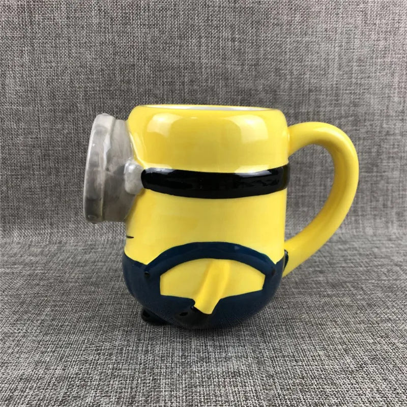 3D Cartoon Yellow Ceramic Mugs