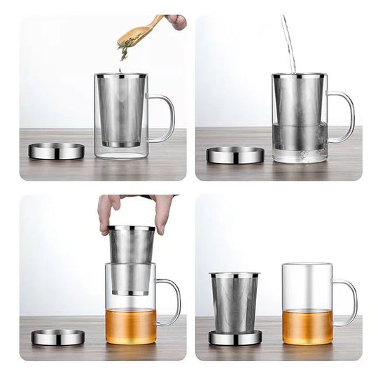 High Borosilicate Glass Coffee Mug