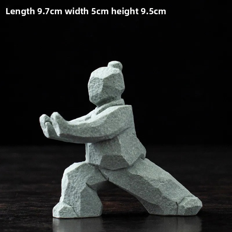 Tai Chi Master Cement Figurine