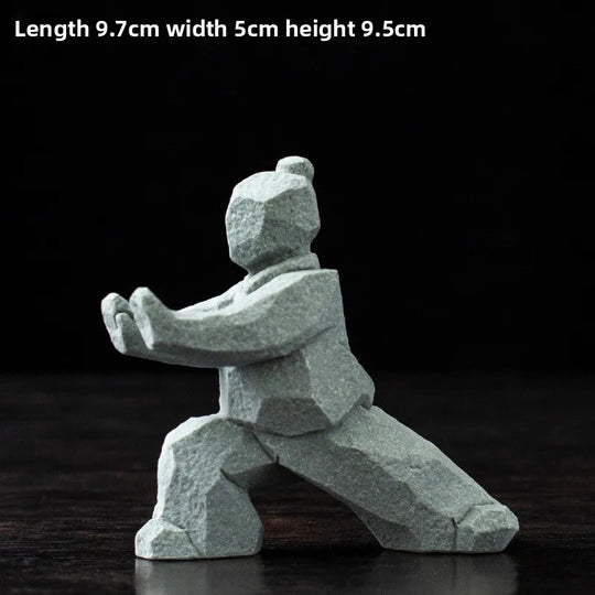 Tai Chi Master Cement Figurine