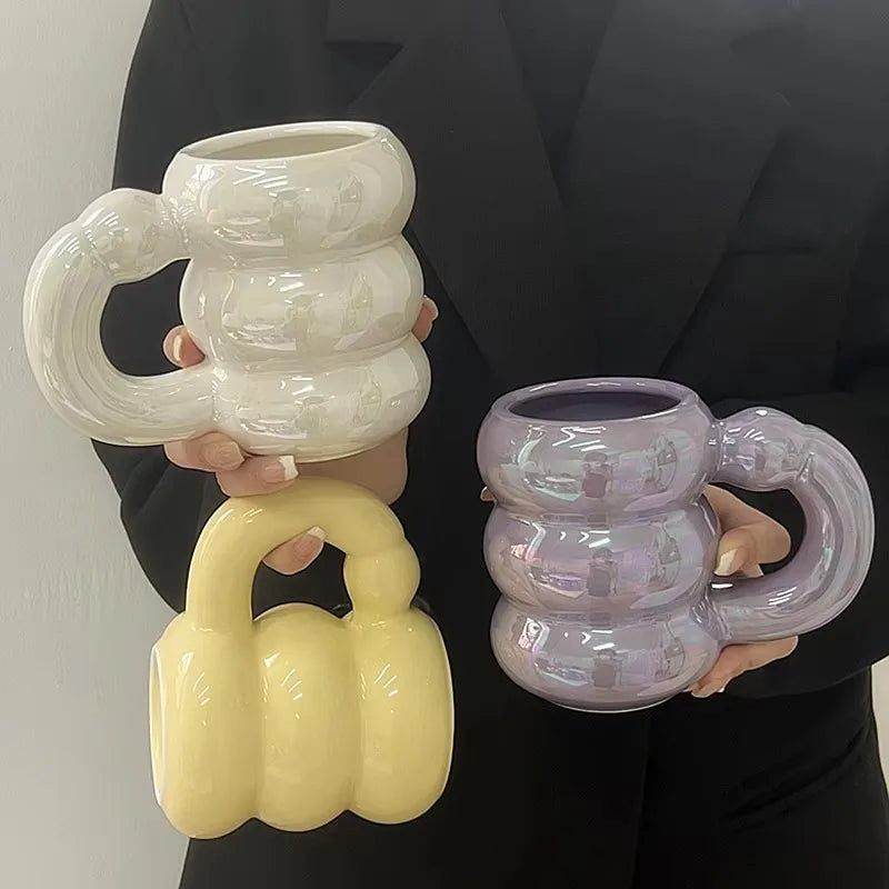 Ceramic Chubby Mug Creative Nordic Coffee Cup