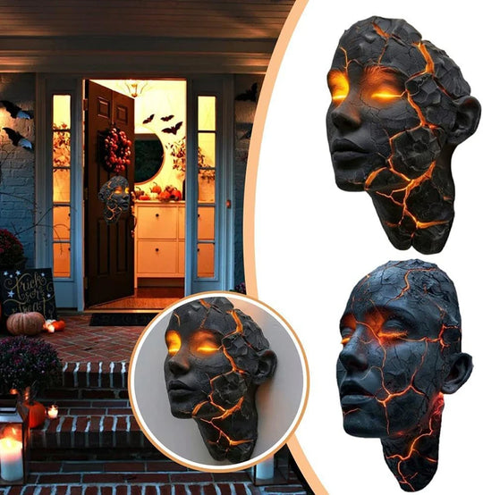 Cracked Soul Wall Lights Shattered Soul Wall Lamps Creative Figurine Luminous Resin Ornaments Sculpture Home Decor