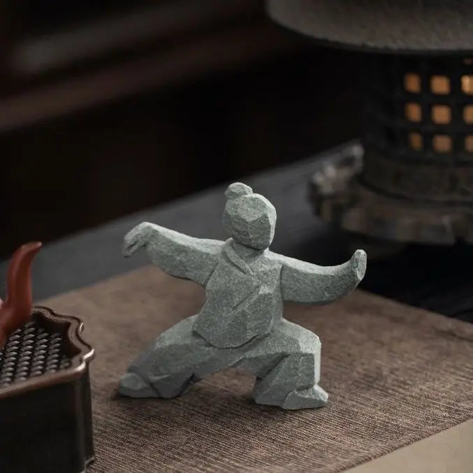 Tai Chi Master Cement Figurine