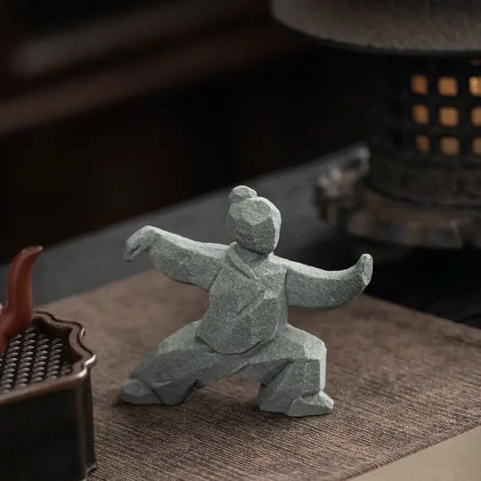 Tai Chi Master Cement Figurine