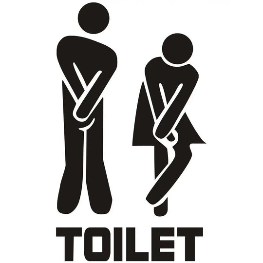 Creative Funny Toilet Wall/Door Stickers Bathroom Decoration Waterproof Decals Vinyl Wallpaper Poster Home Decor The Wall O E0O8
