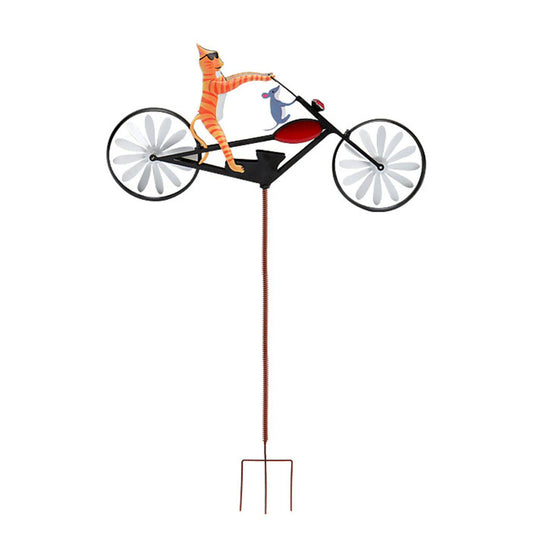 Animal Riding Metal Windmill 3D Animal Bike Spinner