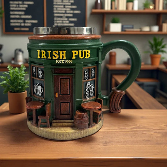 Irish Pub Drinkware 3D Coffee Mug