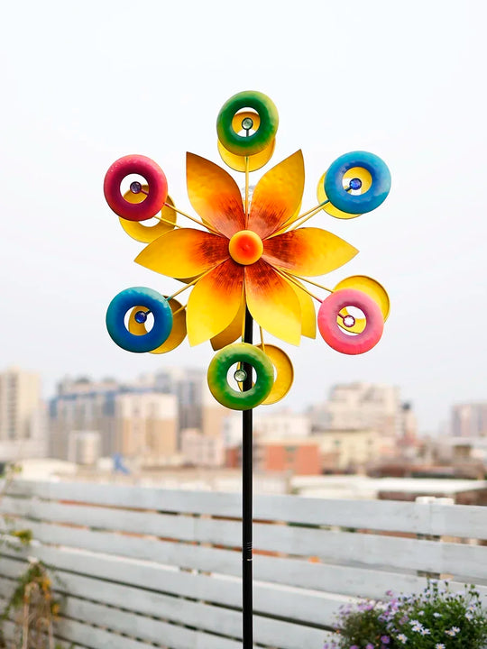 Enchanting Courtyard Windmills