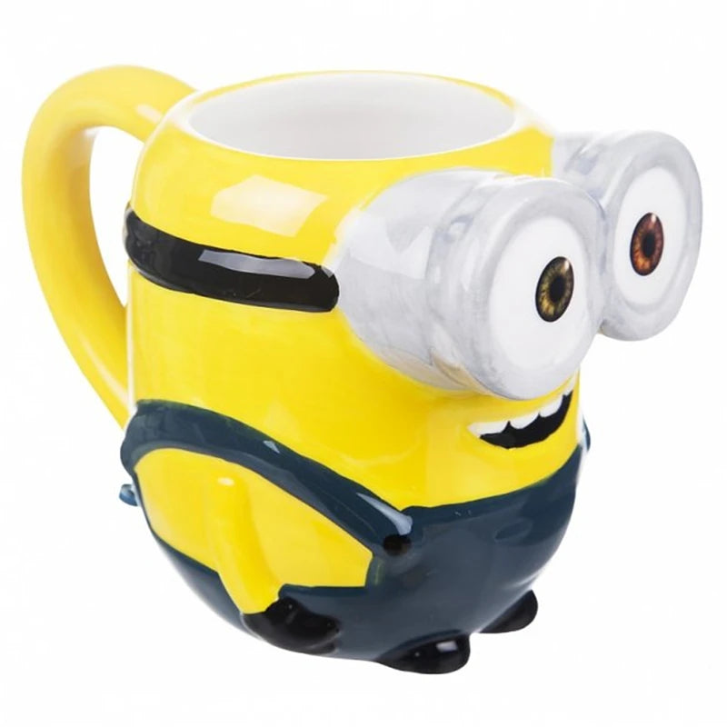 3D Cartoon Yellow Ceramic Mugs