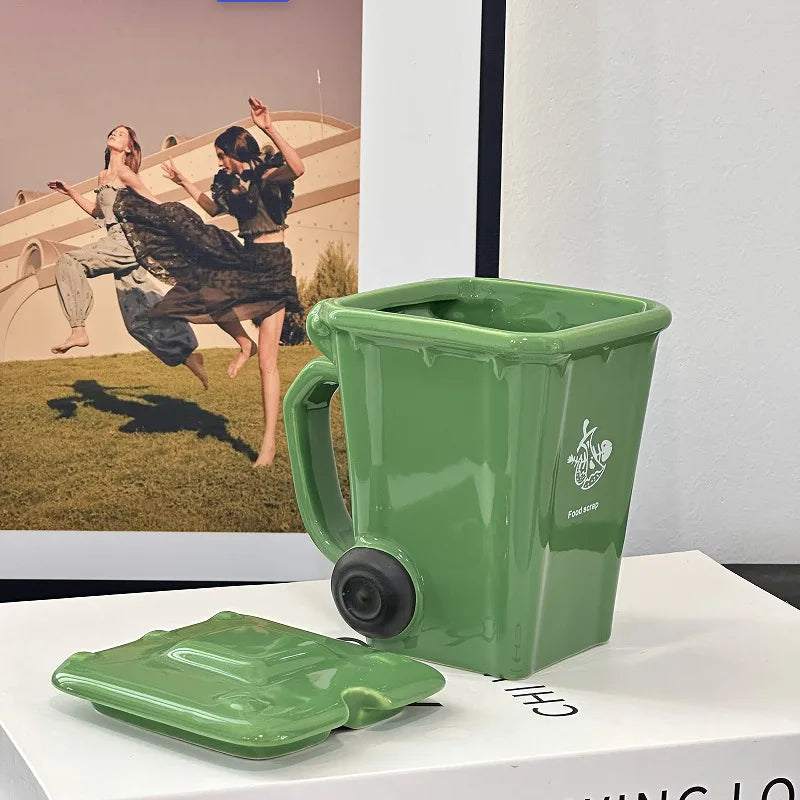 Creative Ceramic 3D Recycling Bin Mug
