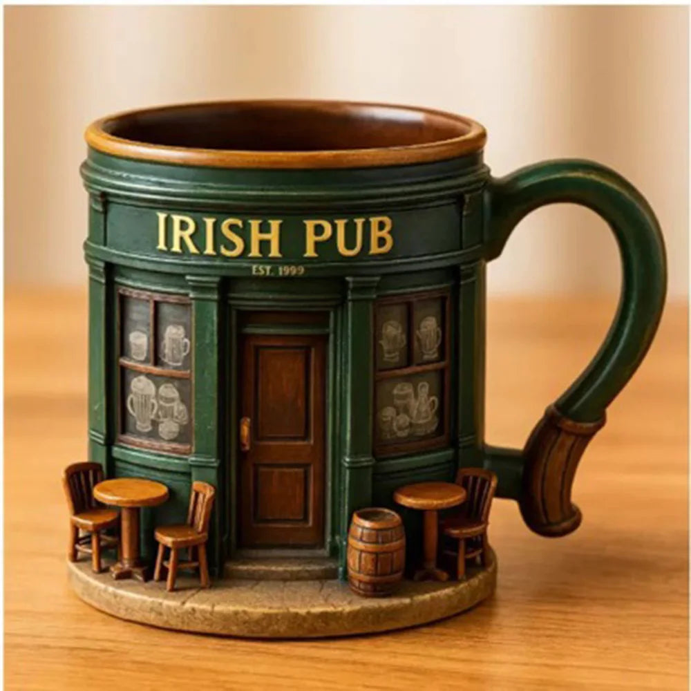 Irish Pub Drinkware 3D Coffee Mug