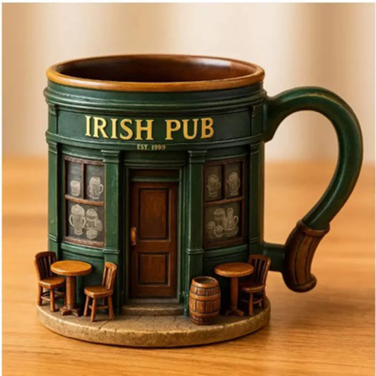 Irish Pub Drinkware 3D Coffee Mug