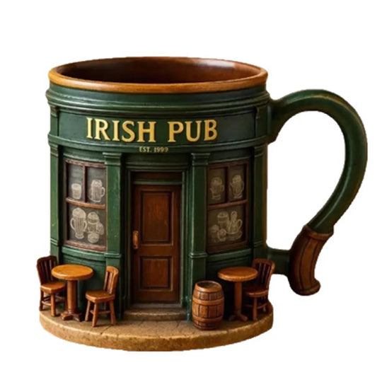 Irish Pub Drinkware 3D Coffee Mug