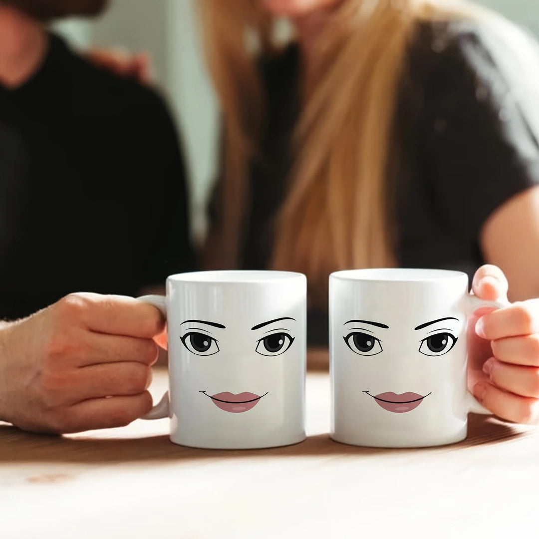 Woman Face Funny Mug,