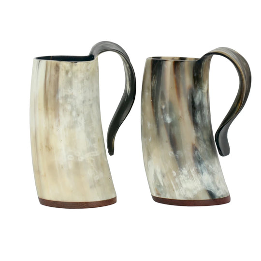 Natural Handmade Viking Mug Drinking Horn