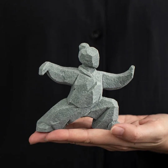 Tai Chi Master Cement Figurine