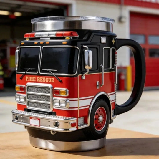 Fire Rescue, Ambulance, Police Car Coffee Mugs
