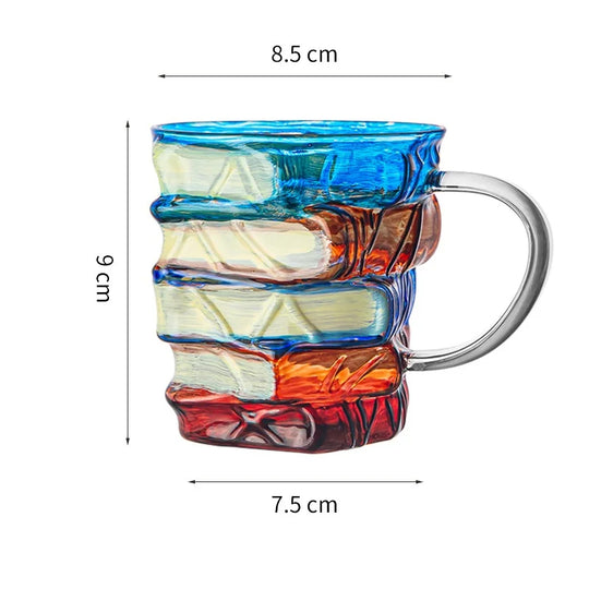 JUSTINLAU Painted Book Mug Coffee Cup