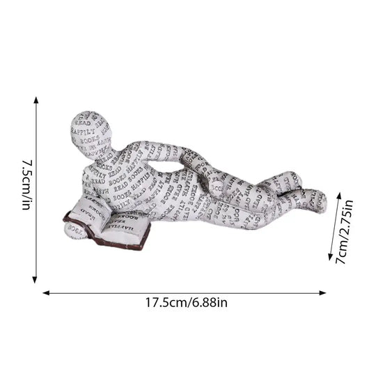 Reading Statue Man Reading Book Statue