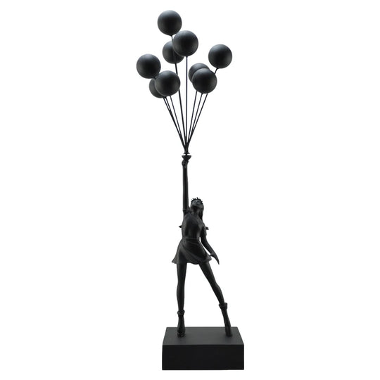 Balloon Girl Statue Flying Balloons