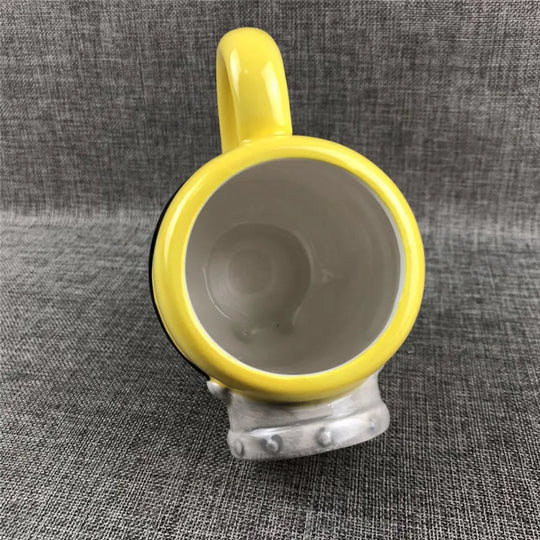 3D Cartoon Yellow Ceramic Mugs
