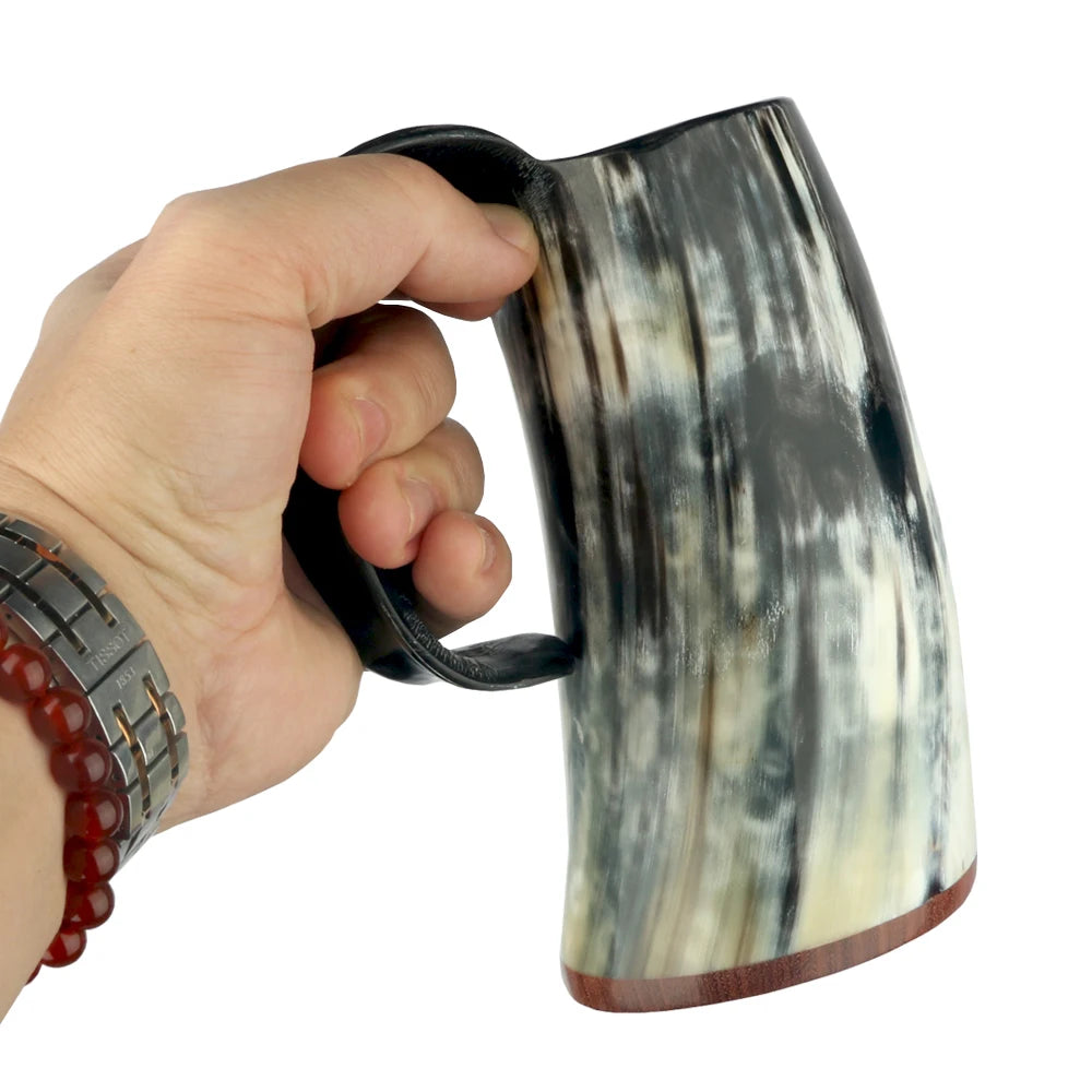 Natural Handmade Viking Mug Drinking Horn