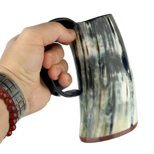 Natural Handmade Viking Mug Drinking Horn