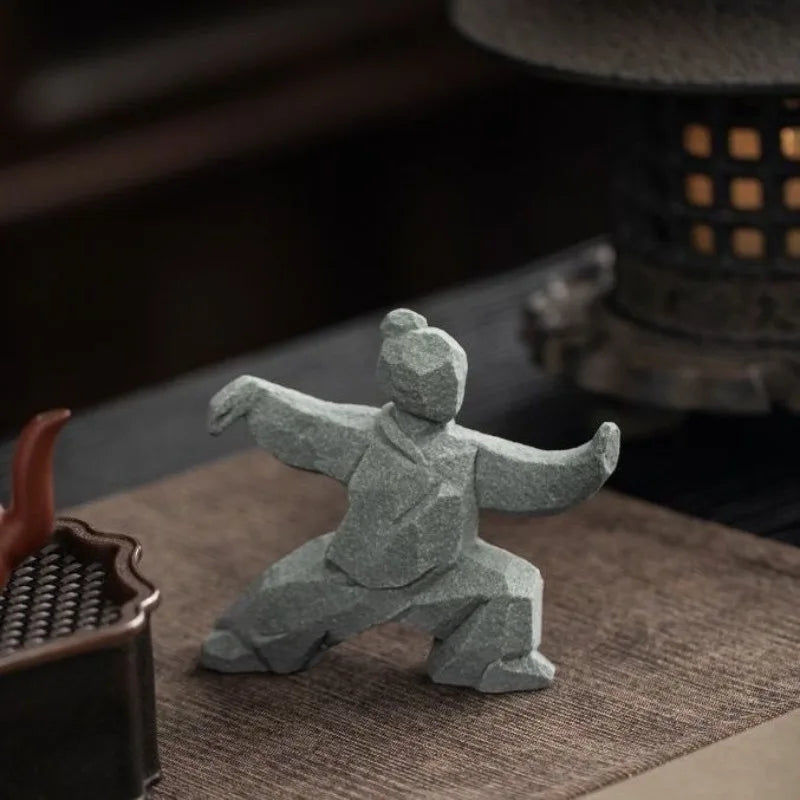 Tai Chi Master Cement Figurine