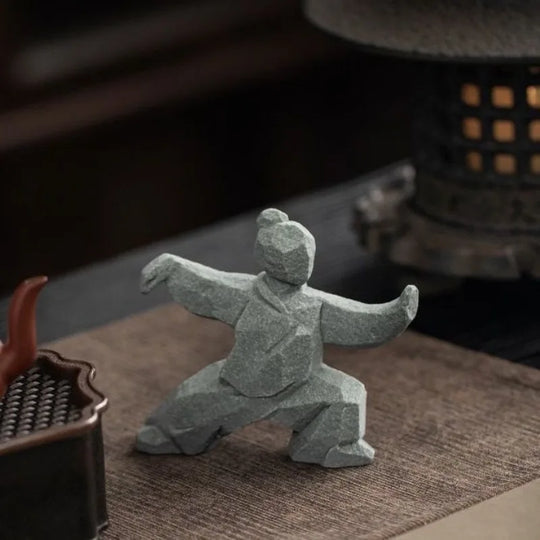 Tai Chi Master Cement Figurine