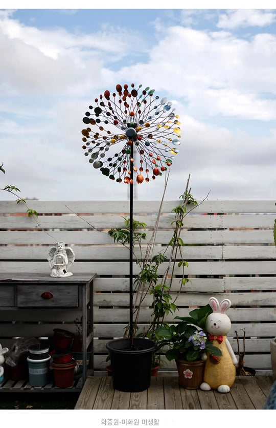 Enchanting Courtyard Windmills