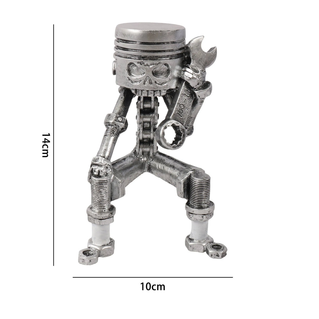 Mr. Piston Metal Sculpture