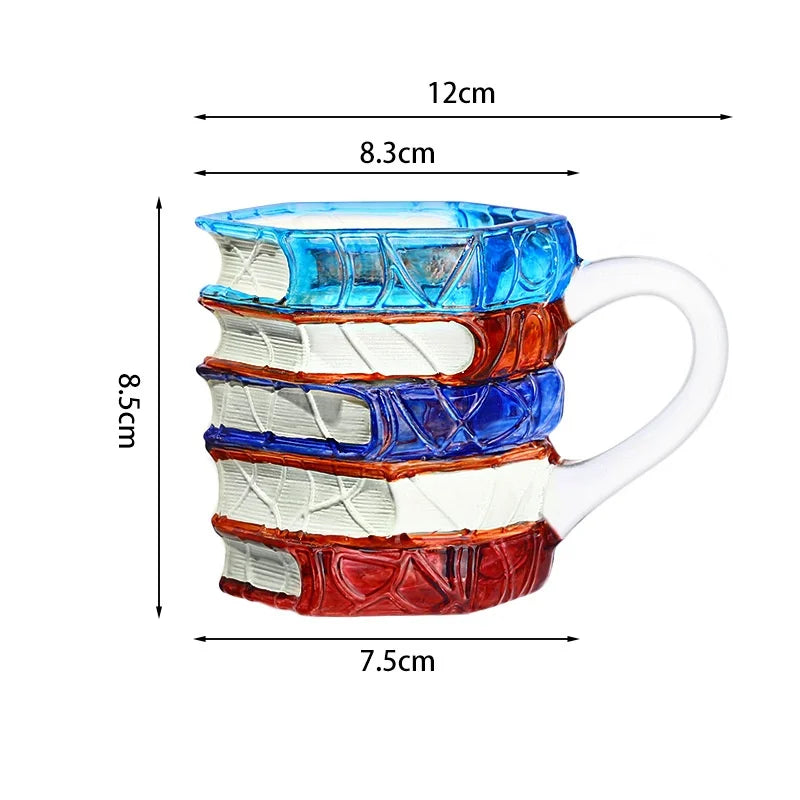 JUSTINLAU Painted Book Mug Coffee Cup
