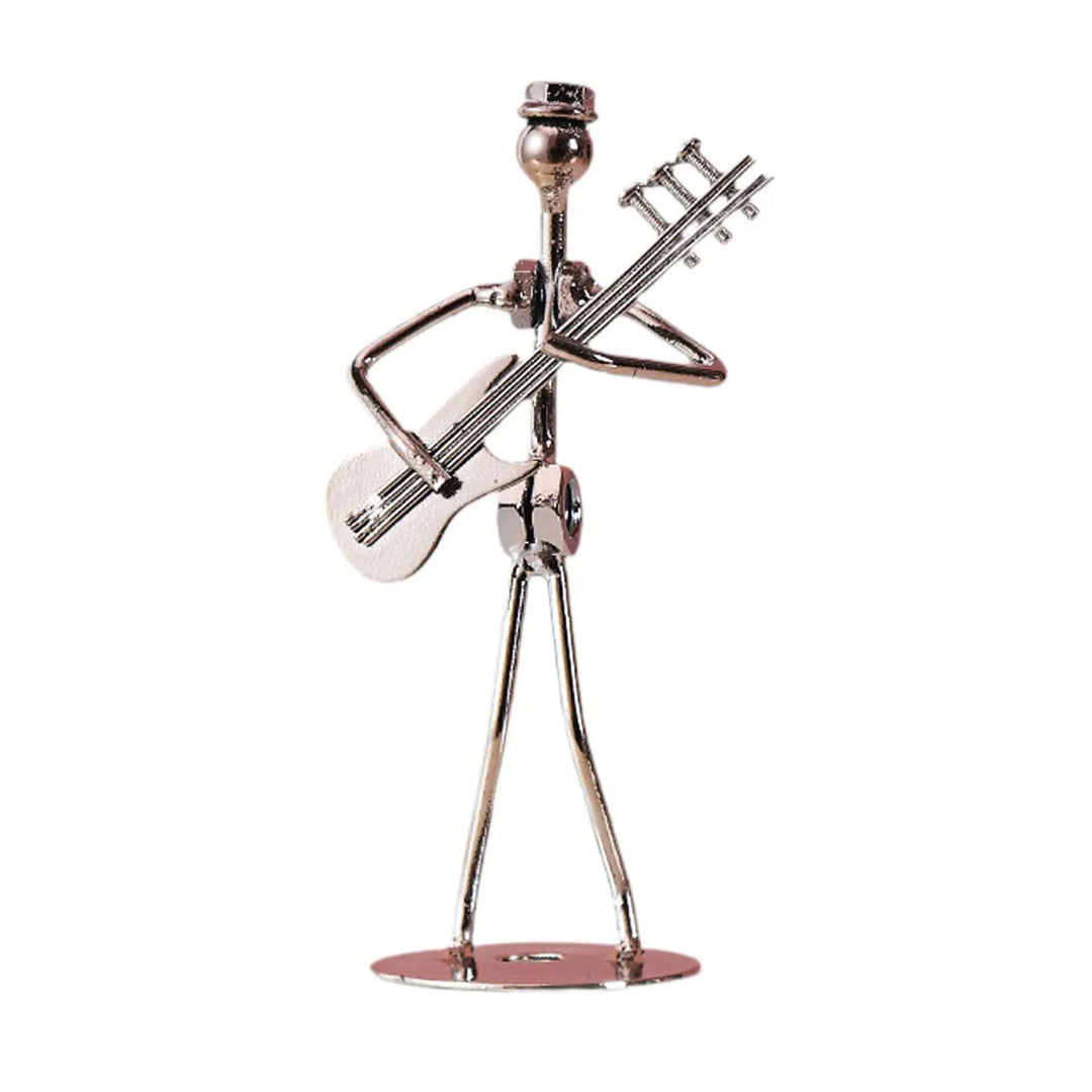 Musical Man Statue Musician Tabletop Figurine Musician Player Sculpture Art Figurine for Party Office Entrance Table Festival