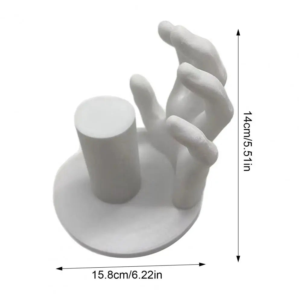 Resin Toilet Paper Holder Unique Hand-shaped Toilet Paper Holder for Bathroom Decor Wall Mounted Sculpture for Kitchen Tissue