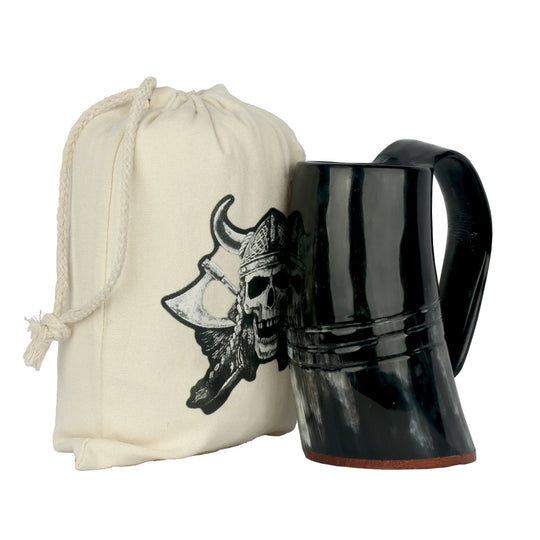 Natural Handmade Viking Mug Drinking Horn