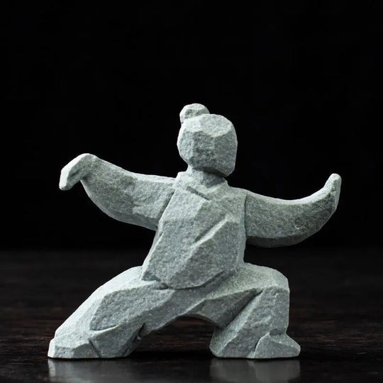 Tai Chi Master Cement Figurine
