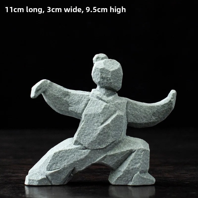 Tai Chi Master Cement Figurine