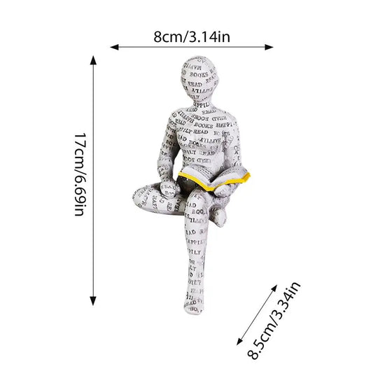 Reading Statue Man Reading Book Statue