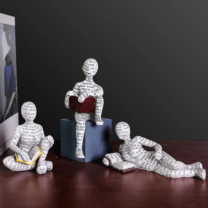 Reading Statue Man Reading Book Statue