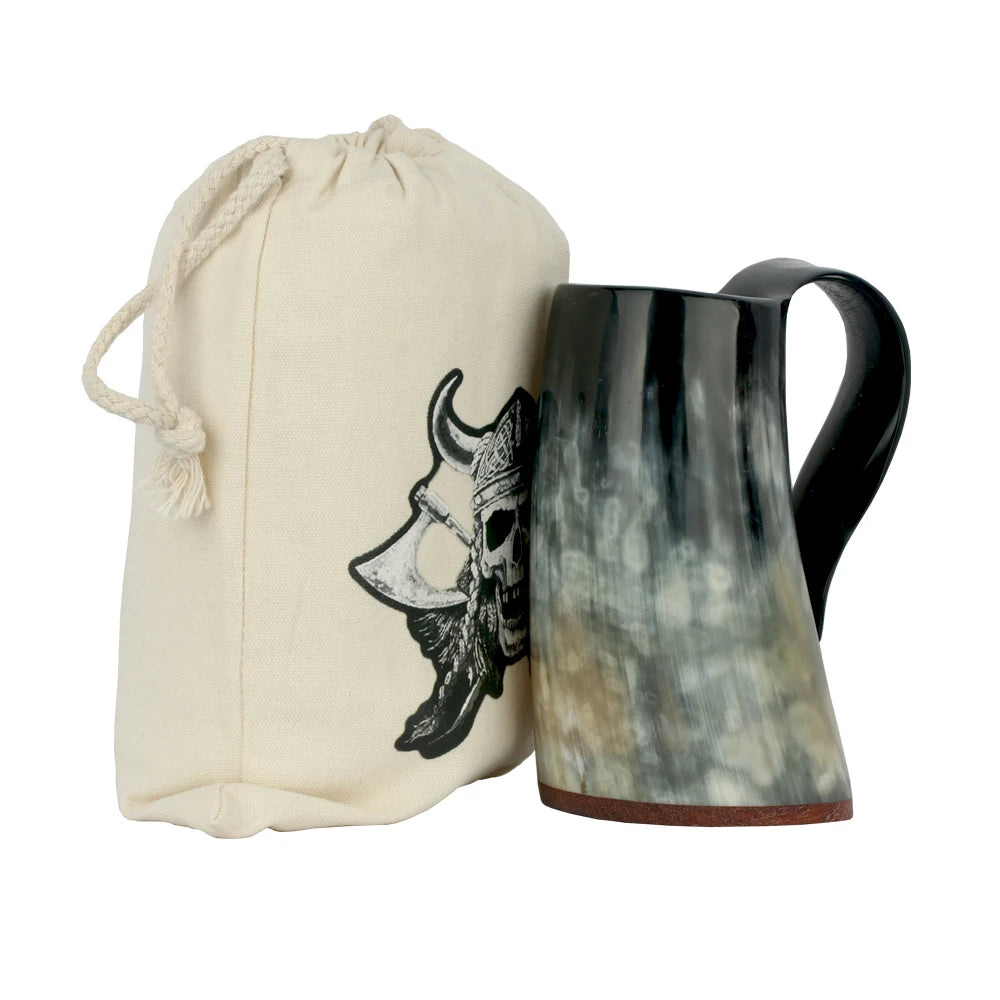 Natural Handmade Viking Mug Drinking Horn