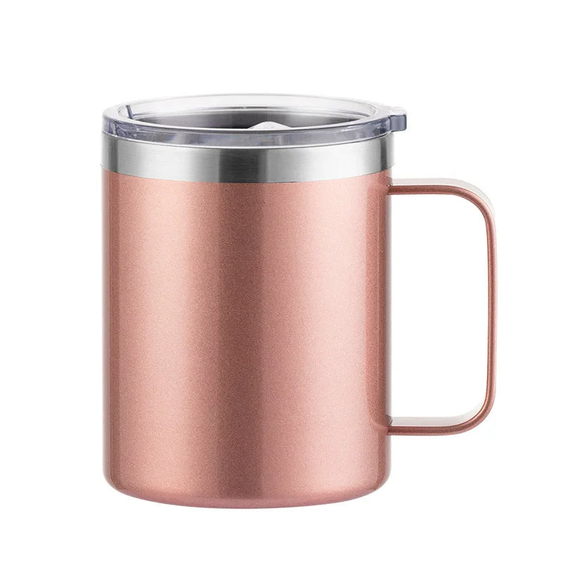 350ml 12oz stainless steel mug coffee mug cup with handle