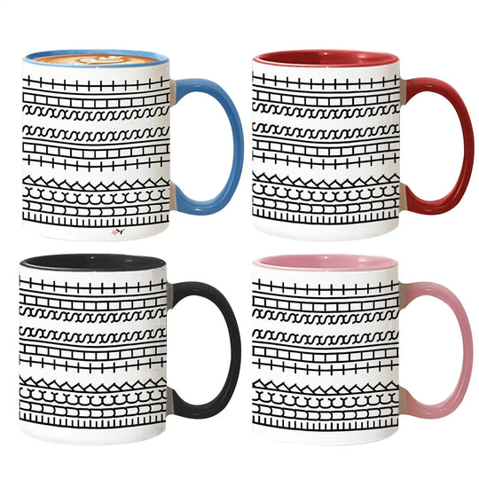 Hidden Message Coffee Mug Ceramic Chocolate Milk Cup Modern Coffee Lover Gift Kitchen Accessories Message Coffee Tumbler