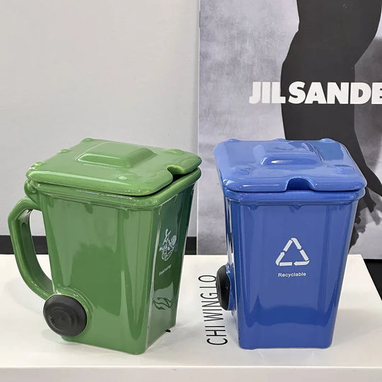 Creative Ceramic 3D Recycling Bin Mug